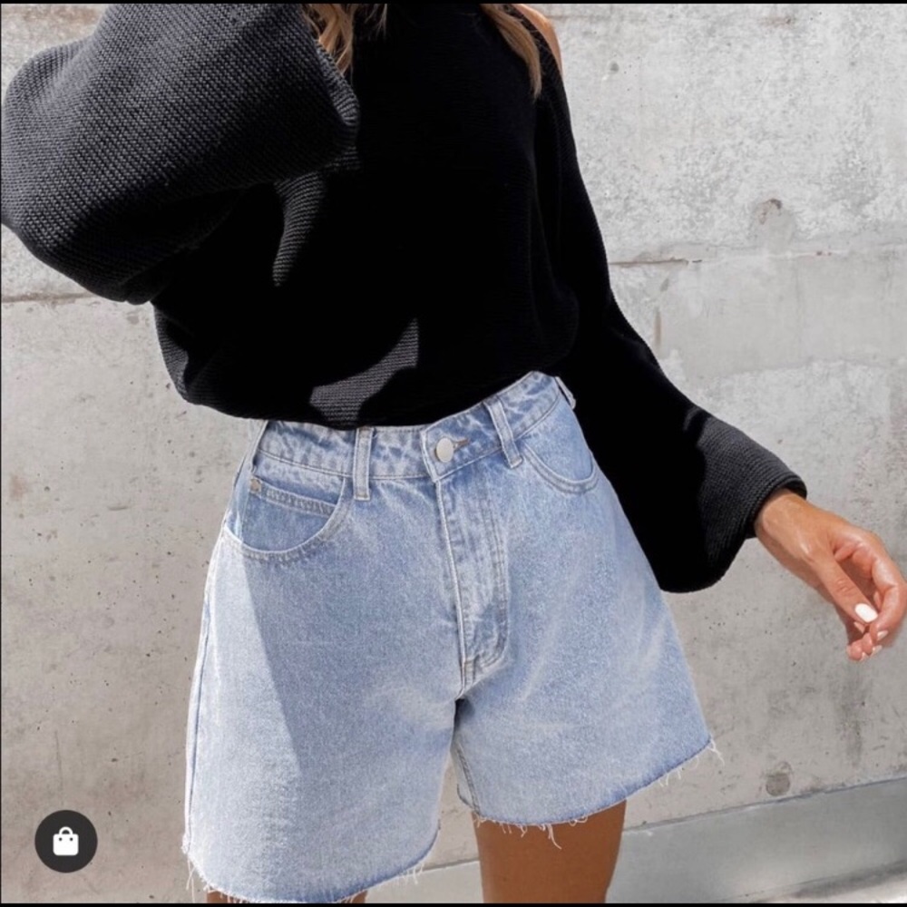 High rise mom shorts